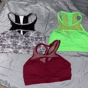 BuffBunny Sports Bras - Monochrome, Lime Green, Deep Red